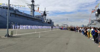 Galerie FOTO. MOMENTE PLINE DE EMOŢIE, în portul militar Constanța. Elevii Colegiului Militar "Alexandru Ioan Cuza", festivitate de absolvire - 3