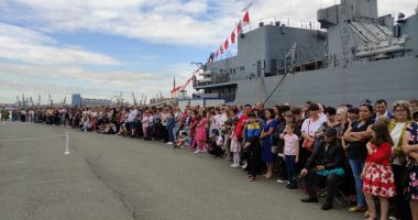 Galerie FOTO. MOMENTE PLINE DE EMOŢIE, în portul militar Constanța. Elevii Colegiului Militar "Alexandru Ioan Cuza", festivitate de absolvire - 4