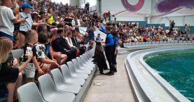 GALERIE FOTO. SPECTACOL CU SALA PLINĂ, la Delfinariul Constanţa! Are loc prima reprezentaţie cu şase delfini! - 8