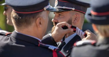 Galerie foto. Moment festiv de Ziua Pompierilor, la Constanţa. Avansări în grad şi defilare - 2