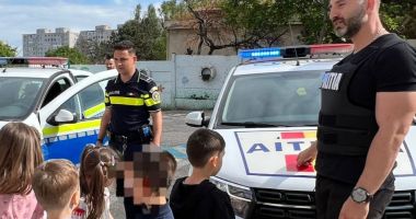 Zeci de copii din Constanța, față în față cu polițiștii! Actiunea, la nivel național