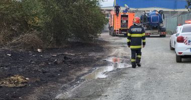 Foto / Un nou incendiu puternic la Constanța! Ard deșeuri, vegetație uscată, cauciucuri, mase plastice - 4