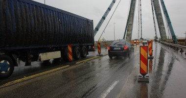 Galerie FOTO / E OFICIAL! Iată cum se va circula, de mâine, pe podul de la Agigea - 10