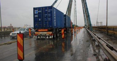 Galerie FOTO / E OFICIAL! Iată cum se va circula, de mâine, pe podul de la Agigea - 9