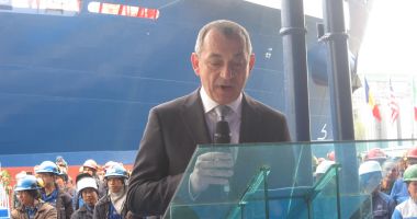 Galerie foto / Eveniment important la Șantierul Naval Constanța. Ceremonie de botez a navei "Histria Atlas" - 15