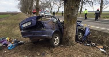 Impact nimicitor! CUM ARATĂ O MAȘINĂ "BULGĂREASCĂ" ÎNTR-UN COPAC / Galerie FOTO - 2