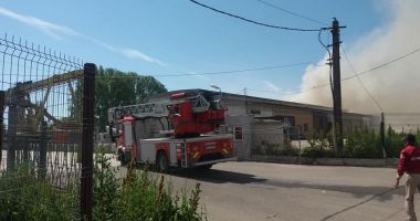 Galerie Foto/Video. ALERTĂ! HALĂ DE PE VARIANTA CONSTANȚEI, CUPRINSĂ DE FLĂCĂRI! Pompier rănit în timpul misiunii - 3
