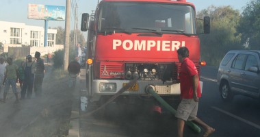 Stire din Eveniment : Incendiu puternic în zona Obor din Capitală