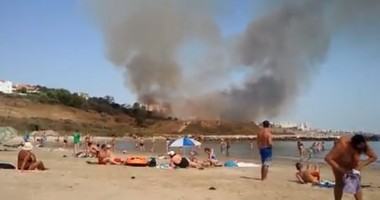 Stire din Eveniment : Zece hectare de vegetație uscată au ars la Trei Papuci