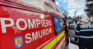 Incendiu violent, la Lumina. O femeie, grav rănită
