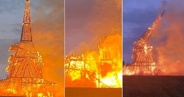 Stire din Actualitate : Monument dedicat victimelor COVID, incendiat în fața a 10.000 de oameni, în Marea Britanie