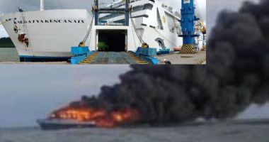 Incendiu pe o navă cu 250 de pasageri