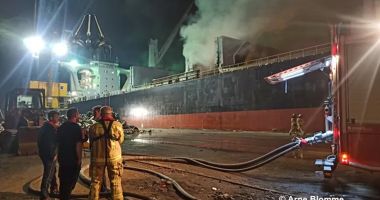 Incendiu pe o navă în Belgia