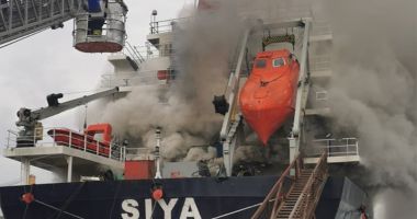 Incendiu pe o navă în Turcia