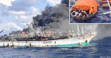 Stire din Economie : Incendiu pe un pescador. Un marinar a dispărut
