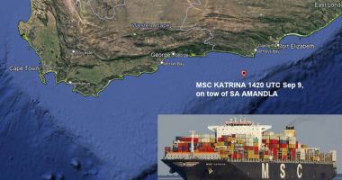Stire din Economie : Incendiu pe un portcontainer, în apropierea Africii de Sud