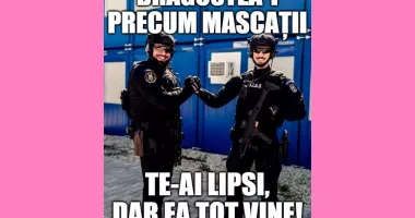 Stire din Actualitate : MAI, mesaje de Ziua Îndrăgostiţilor: "Dragostea-i precum mascaţii – te-ai lipsi, dar ea tot vine"