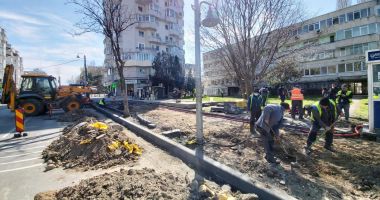 Stire din Social : Se modernizează infrastructura pietonală de pe bulevardul Tomis