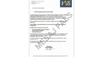 Stire din Social : Atenție! Mesaje false transmise în numele Institutului Național de Statistică
