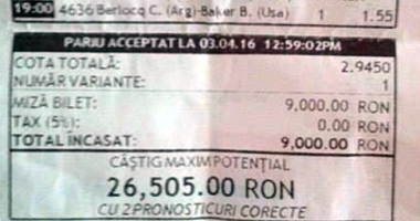 Inspirație pentru pariorii constănțeni. Câștigurile cele mari, la Sport Bet Challenge - 3