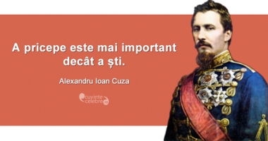 Învățămintele  transmise de Cuza