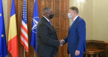 Stire din Actualitate : Klaus Iohannis l-a primit la Cotroceni pe șeful Pentagonului. Mesajul SUA pentru România
