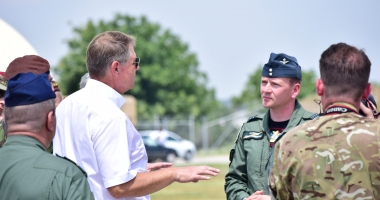 Galerie foto-video / Președintele Klaus Iohannis, prezent la baza militară din Mihail Kogălniceanu - 3
