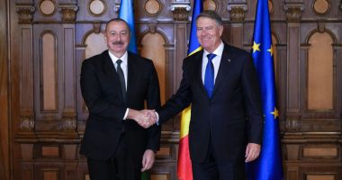 Preşedintele Klaus Iohannis a fost primit de omologul azer