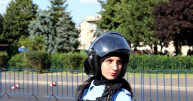 Femeia jandarm rănită la proteste, externată astăzi