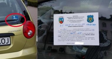 Șoferiță amendată pentru că și-a parcat regulamentar mașina