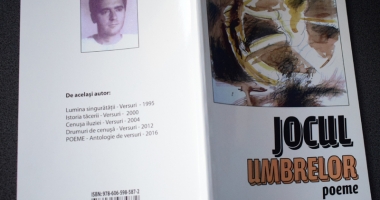 Stire din Cultură-Educație : "Jocul umbrelor".  Lansare de carte  la Biblioteca Județeană