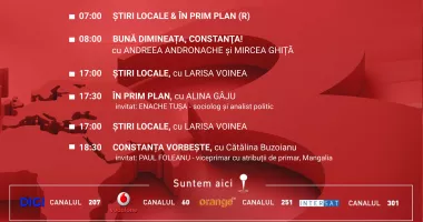 Stire din Actualitate : Programul zilei de vineri, 19 decembrie, de la Antena 3 Constanța