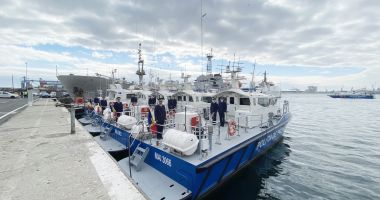 Stire din Eveniment : Flota navală a Poliţiei de Frontieră se modernizează. Cinci şalupe de mare viteză, cumpărate cu fonduri europene