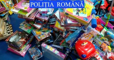 Jucării contrafăcute, confiscate de polițiști