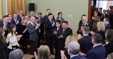 Stire din Actualitate : Kim Jong Un a făcut o rară vizită la ambasada Rusiei de la Phenian