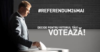 Stire din Politică-Administrație : Klaus Iohannis îi îndeamnă pe români să voteze la referendum