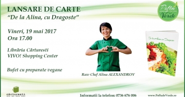 Stire din Sănătate : REȚETE ORIGINALE / Chef Raw Vegan Alina Alexandrov își lansează cartea, la Constanța