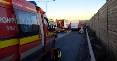 Accident mortal pe Autostrada Soarelui. O persoană a murit, iar alte trei au fost rănite