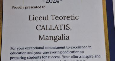 Stire din Cultură-Educație : Catedra de limba engleză a Liceului ”Callatis”, premiată la Cambridge Excellence Award 2024
