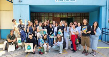 Stire din Cultură-Educație : Activități cu sens și semnificație, într-o mobilitate Erasmus în Grecia a delegației Liceului ”Ovidius”