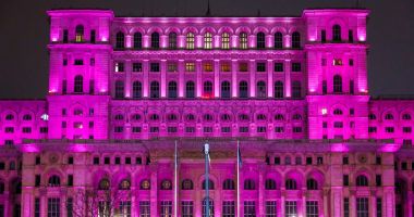 Stire din Actualitate : Palatul Parlamentului iluminat în mov pentru marcarea Purple Night Romania