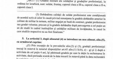 Informații de ULTIMĂ ORĂ privind statutul soldaților și gradaților profesioniști. Aviz favorabil în Comisia de Apărare! - 3