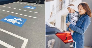 Stire din Social : Locurile de parcare dedicate femeilor gravide şi părinţilor cu copii mici, blocate abuziv!
