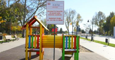 Locurile de joacă în aer liber, închise, la Constanţa