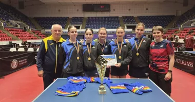 Aur pentru echipa feminină U19 de tenis de masă de la LPS „Nicolae Rotaru” Constanța