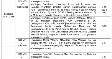 ENEL. Vezi aici unde se oprește curentul electrică, săptămâna viitoare, la Constanța - 2