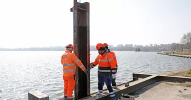 În sfârșit, s-a dat startul! Lacul Tăbăcărie intră în modernizare. Malurile și promenada vor fi refăcute - 2