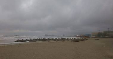 COD PORTOCALIU de viscol, la Constanța / Iată cum arată plajele din Mamaia și Eforie.  Galerie foto și video - 2