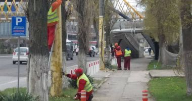 GALERIE FOTO / Curățenie de primăvară în stațiunea Mamaia! Se asfaltează și se vopsesc stâlpii - 3