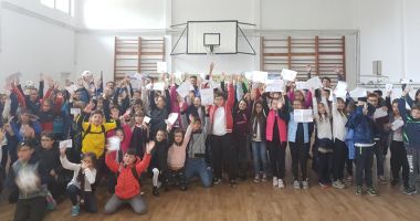 Marica și Dănciulescu, luați "cu asalt" de elevii Școlii "Dan Barbilian" - 6